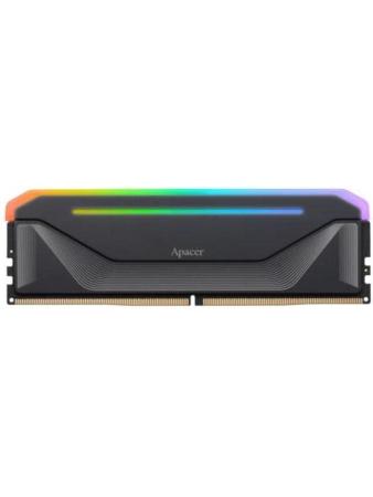 Apacer  DDR5  32GB  6000MHz DIMM NOX RGB Black Gaming Memory CL38 1.35V Kit (2x16GB) (Retail) 2048*8  Heat Sink (Retail) 3 years (AH5U32G60C622NBAA-2)