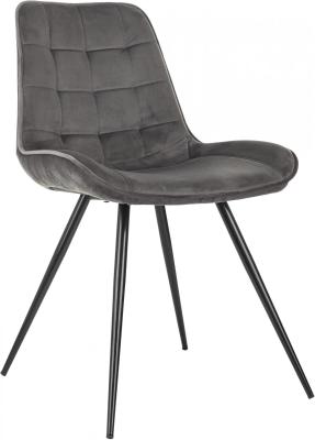 Стул для дома Бюрократ CH-K2_4 комплект 4шт т.серый Holland 18 металл черный на ножках (CH-K2_1/HL18_4)
