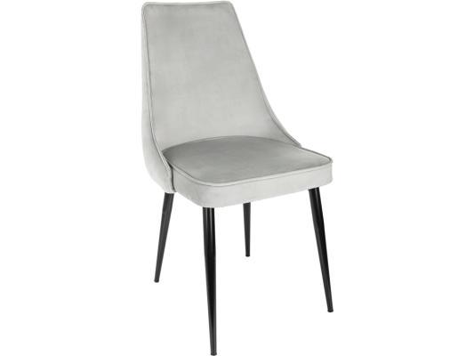 Стул для дома Бюрократ CH-K4 св.серый Holland 09 металл черный на ножках (CH-K4_1/HL09)