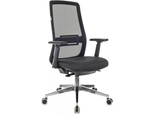 Кресло руководителя Бюрократ MC-915 черный TW-01 38-418 сетка/ткань крестов. алюминий