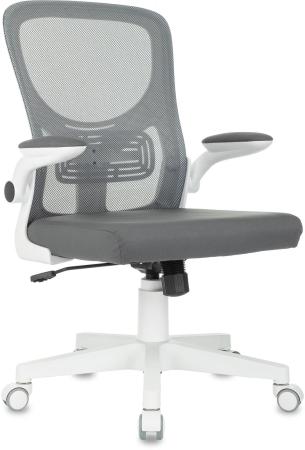 Кресло Бюрократ ASTER N-W темно-серый TW-04 Neo Grey сетка/ткань крестов. пластик пластик белый