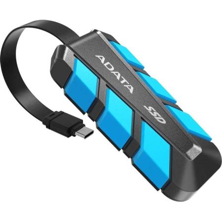 Твердотельный диск 1TB A-DATA SC740, External, USB 3.2 Gen 2 Type-C, [R/W -1050/1000 MB/s] синий