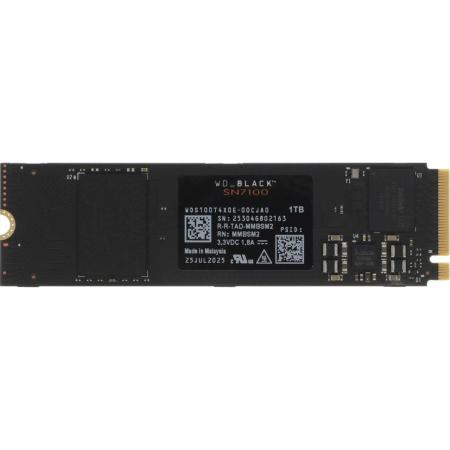Твердотельный диск 1TB WD Black SN7100 , M.2 2280, PCI-E 3x4, [R/W - 7250/6900 MB/s] 3D-NAND TLC