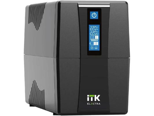 Источник бесперебойного питания ITK Electra EET-1000VA-1-002-S 600Вт 1000ВА черный