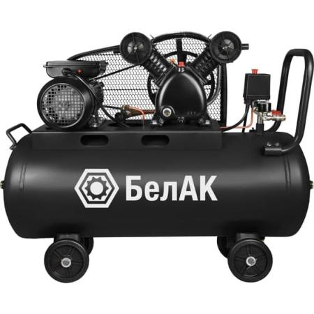 БелАК Компрессор воздушный поршневой масляный для гаража 100л БАК.99200