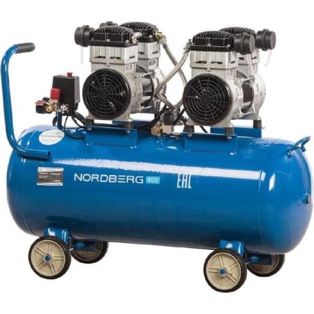 NORDBERG КОМПРЕССОР безмасляный 220В, ресив. 100л, 400л/мин NCEO100/400