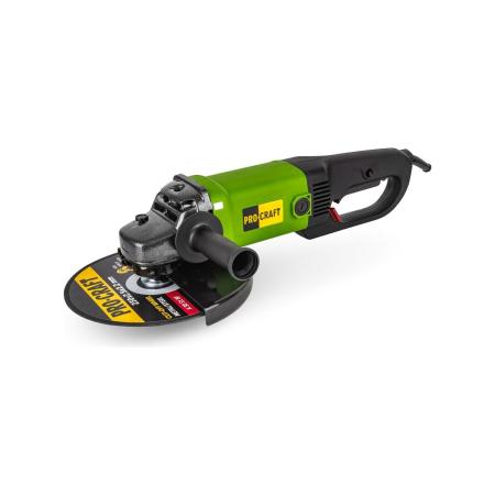 PROCRAFT Угловая шлифовальная машина болгарка УШМ сетевая, поворот. рукоятка, плавн. пуск, антивибр.PW-2300 230 мм PW2300