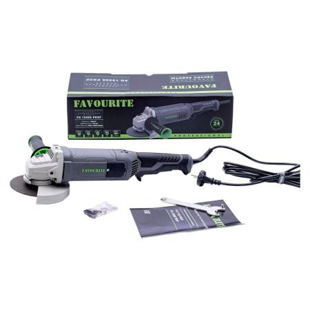 FAVOURITE Угловая шлифовальная машина 1500 вт, диск 125 мм, 4000-12000 об/мин FG 1500E PROF