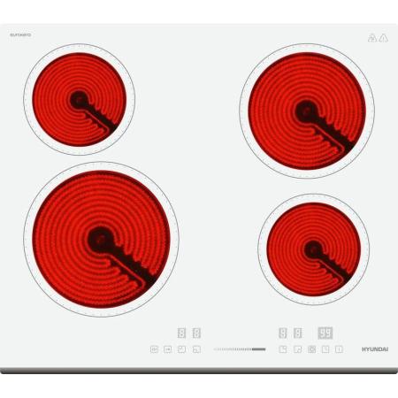 Варочная поверхность Hyundai HHE 6452 WG белый