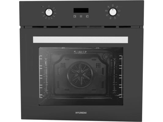 Духовой шкаф Электрический Hyundai HEO 66411 BG черный/серебристый