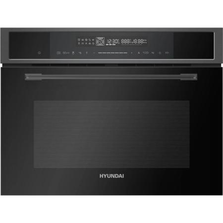 Духовой шкаф Электрический Hyundai HMEO 6580 DX черный/графитовый