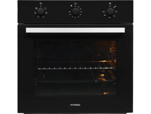Духовой шкаф Электрический Hyundai HEO 6631 BG черное стекло