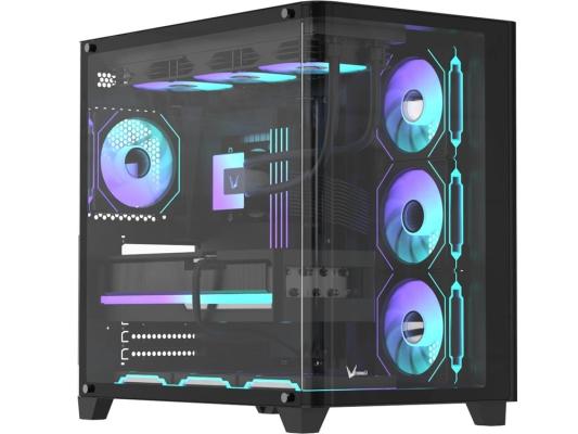 Корпус Formula Crystal U2 Floe черный без БП ATX 1xUSB2.0 1xUSB3.0 1xUSB3.1 audio bott PSU