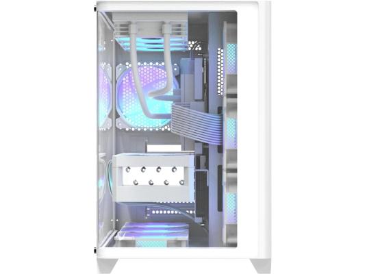 Корпус Formula Crystal U2 белый без БП ATX 1xUSB2.0 1xUSB3.0 1xUSB3.1 audio bott PSU