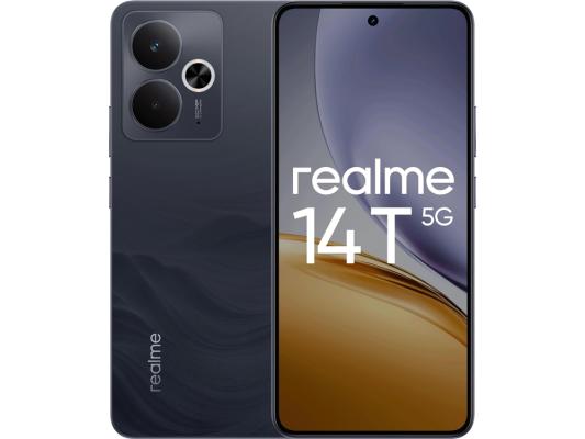 Смартфон Realme RMX5078 14T 5G 128Gb 8Gb черный моноблок 3G 4G 2Sim 6.67" 1080x2400 Android 15 50Mpix 802.11 a/b/g/n/ac NFC GPS GSM900/1800 GSM1900 Protect