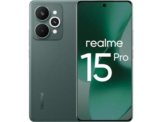 Смартфон Realme RMX5101 15 Pro 256Gb 8Gb зеленый моноблок 3G 4G 6.78" 1264x2780 Android 15 50Mpix 802.11 a/b/g/n/ac/6 NFC GPS GSM900/1800 GSM1900