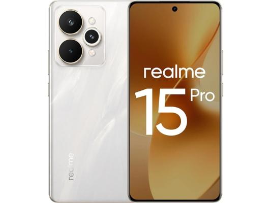 Смартфон Realme RMX5101 15 Pro 512Gb 12Gb белый моноблок 3G 4G 6.78" 1264x2780 Android 15 50Mpix 802.11 a/b/g/n/ac/6 NFC GPS GSM900/1800 GSM1900