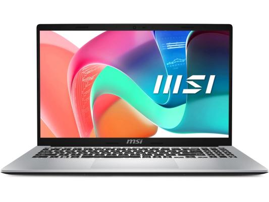 Ноутбук MSI Modern 15 F1MG-815RU Core 5 120U 16Gb SSD512Gb Intel Graphics 15.6" IPS FHD (1920x1080) Windows 11 Pro silver WiFi BT Cam (9S7-15S112-815)