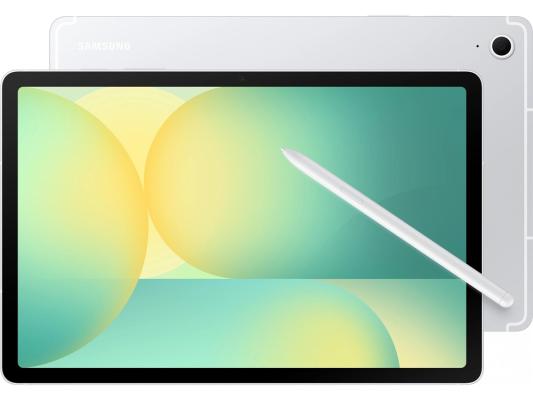 Планшет Samsung Galaxy Tab S10 FE SM-X526B 1580 (2.9) 8C RAM12Gb ROM256Gb 10.9" TFT 2304x1440 5G eSIM Android 15 серебристый 13Mpix 12Mpix BT WiFi microSD 1Tb 8000mAh