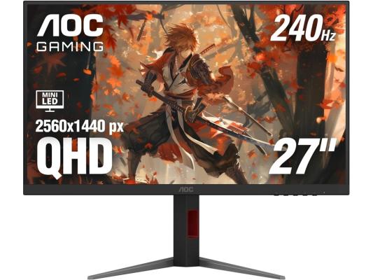 Монитор AOC 27" Q27G4ZMN черный VA LED 16:9 HDMI матовая HAS Piv 5000:1 450cd 178гр/178гр 2560x1440 240Hz DP Quad 2K (1440p) 7.05кг