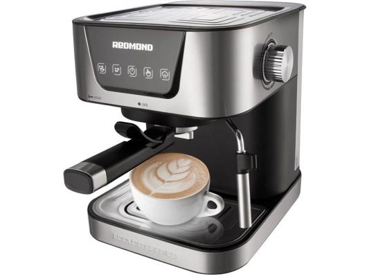 Кофеварка рожковая Редмонд RCM-M1513 1050Вт серебристый/черный