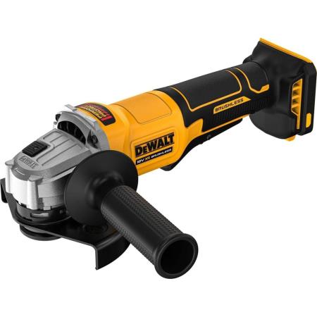 Угловая шлифовальная машина Dewalt DCG408N-XJ 18 В XR, бесщёточная, 125 мм, с переключателем лепестк