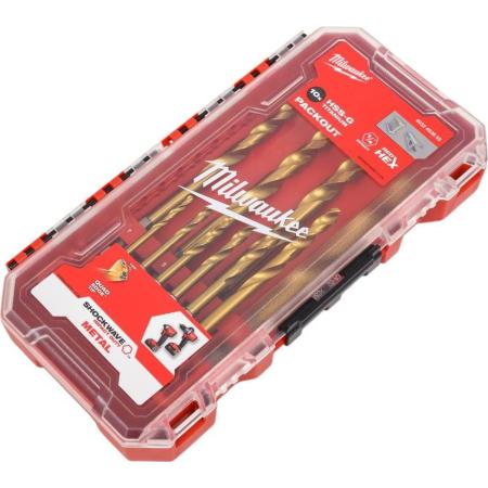 Сверла по металлу RedHEX™ HSS-TiN набор 10ед. (3-10мм) GEN II