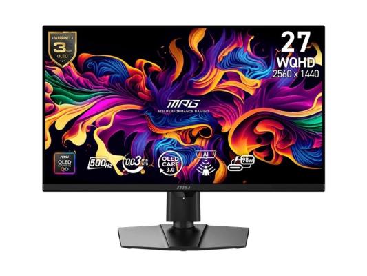 Монитор MSI 26.5" MPG 271QR QD-OLED X50 черный QD OLED LED 16:9 HDMI матовая HAS Piv 1500000:1 250cd 178гр/178гр 2650x1440 500Hz DP WQ 8.4кг