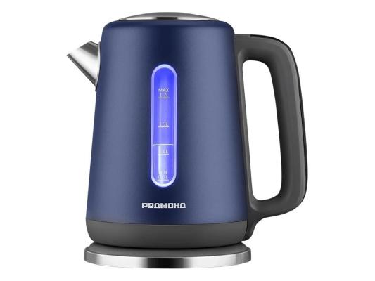 Чайник электрический Redmond KM238 1.7л. 2200Вт синий корпус: нерж.сталь/пластик