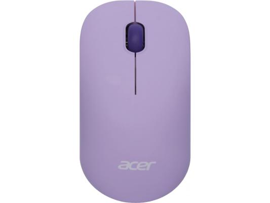 Мышь Acer OMR205 фиолетовый оптическая 1200dpi беспров. USB для ноутбука 3but (ZL.MCEEE.02K)