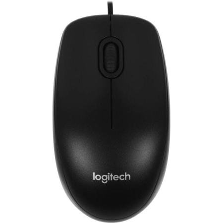 Мышь Logitech M100r черный оптическая 1000dpi USB 2but (910-006765)