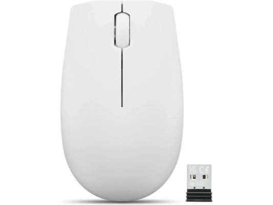Мышь Lenovo 300 Wireless Compact светло-серый оптическая 1000dpi беспров. USB 2but (GY51L15677)