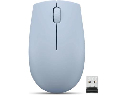 Мышь Lenovo 300 Wireless Compact светло-голубой оптическая 1000dpi беспров. USB 2but (GY51L15679)