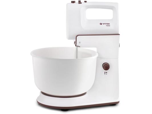 Миксер стационарный Vitek VT-1416 W 700Вт белый/коричневый