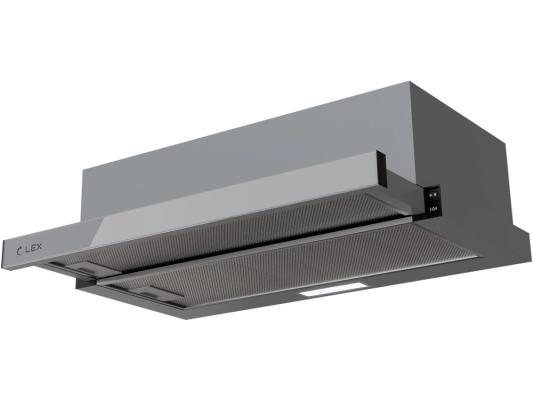 Вытяжка встраиваемая Lex HIDE G 600 серый управление: кнопочное (1 мотор)