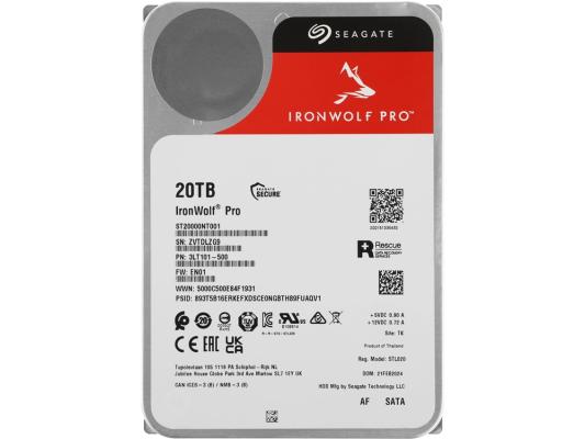 Жесткий диск Seagate SATA-III 20TB ST20000NT001 NAS Ironwolf Pro 512E (7200rpm) 256Mb 3.5"