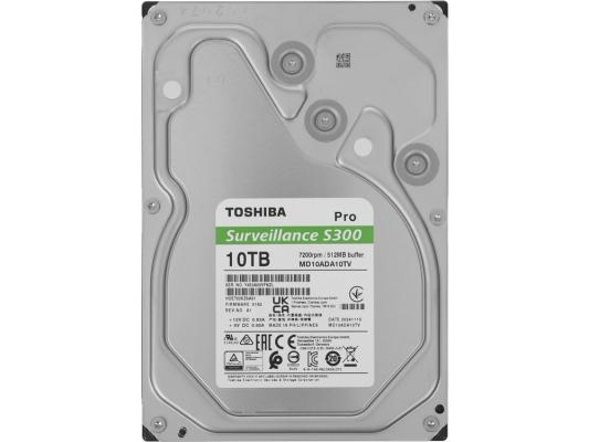 Жесткий диск Toshiba SATA-III 10TB MD10ADA10TV Surveillance S300 Pro (7200rpm) 512Mb 3.5"
