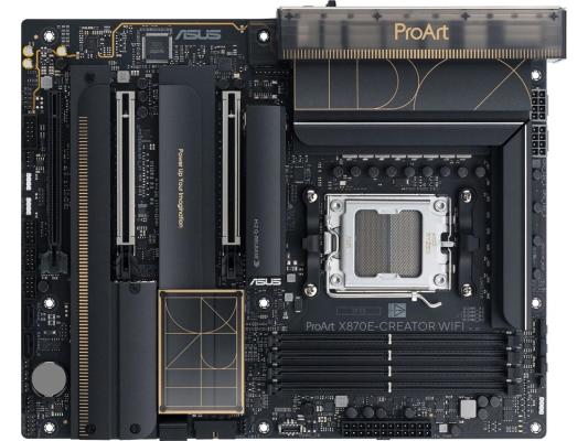 Материнская плата Asus PROART X870E-CREATOR WIFI Socket AM5 AMD X870E 4xDDR5 ATX AC`97 8ch(7.1) 1 x 10Gigabit + 1 x 2.5Gigabit RAID+HDMI+DP