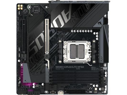 Материнская плата Gigabyte B850M AORUS ELITE WIFI6E Socket AM5 AMD B850 mATX AC`97 8ch(7.1) 2.5Gg RAID+DP
