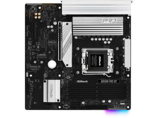 Материнская плата Asrock B850M PRO RS Socket AM5 AMD B850 4xDDR5 mATX AC`97 8ch(7.1) 2.5Gg RAID+HDMI+DP