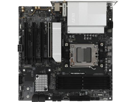 Материнская плата MSI PRO B850M-P WIFI Socket AM5 AMD B850 4xDDR5 mATX AC`97 8ch(7.1) 5Gigabit RAID+HDMI+DP