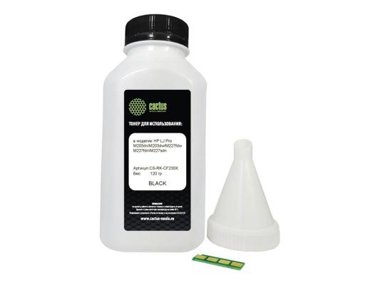 Тонер Cactus CS-RK-CF230X черный флакон 120гр. (в компл.:чип) для принтера HP LJ Pro 203/227
