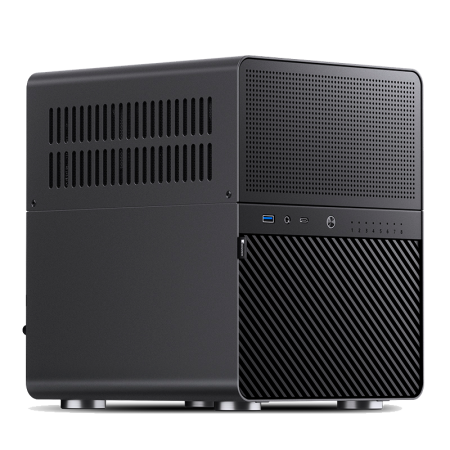 Корпус без блока питания/ Case JONSBO N3, Mini-Tower, no fans, 1xUSB-A 3.0 + 1xUSB-C 3.2, SFX PSU Support, mITX Black