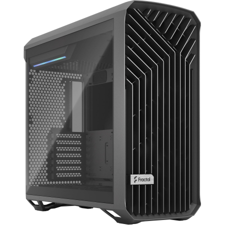 Корпус без блока питания/ Case Fractal Design Torrent TG Light, Full-Tower, 2x180mm + 3x140mm, 2xUSB-A 3.2 + 1xUSB 3.2 Type-C E-ATX, SSI-CEB, SSI-EEB, ATX, mATX, mITX Gray