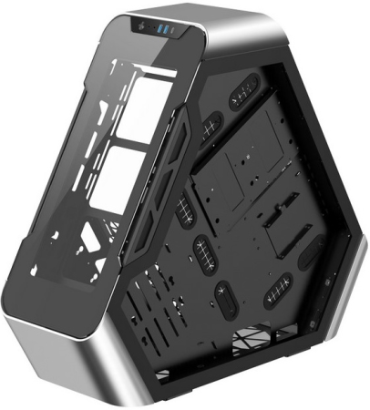 Корпус без блока питания/ Case JONSBO TR03-G, Full-Tower, TG, 2x120mm, 2xUSB-A 3.0 + 1xUSB-C 3.2, ATX, mATX, mITX Glass pannel Silver