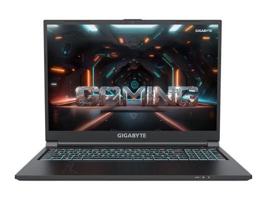 Ноутбук Gigabyte G6 Core i7 13620H 32Gb SSD512Gb NVIDIA GeForce RTX4060 8Gb 16" IPS FHD+ (1920x1200) FreeDOS black WiFi BT Cam (KF-H3KZ853KD/32)