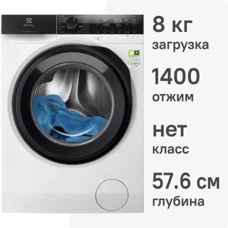 Стиральная машина Electrolux EW8F4482E пан.англ. загр.фронтальная макс.:8кг белый