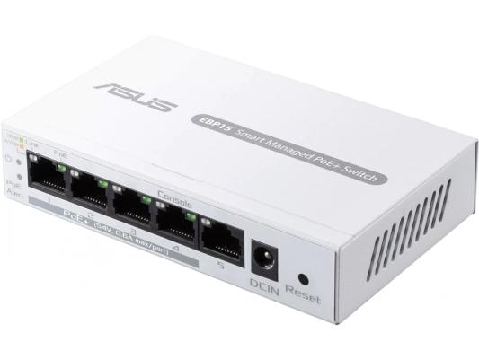 Коммутатор Asus EBP15 (L2+) 5x1Гбит/с 4PoE+ 60W управляемый