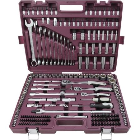 THORVIK TS217 Набор инструмента универсальный 1/4, 3/8, 1/2DR, 217 предметов 054379