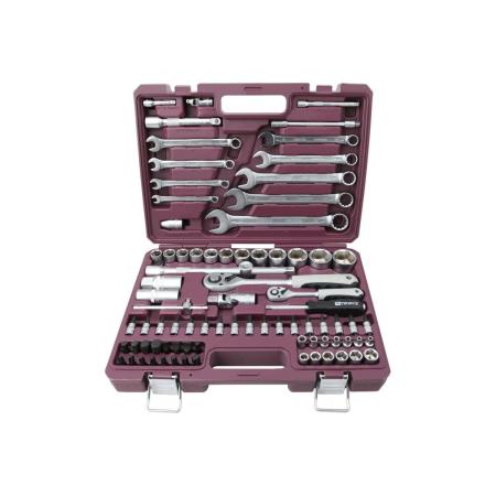 THORVIK "TS082 Набор инструмента универсальный 1/4, 1/2DR, 82 предмета" 054007